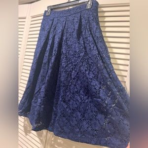 Modest navy blue skirt